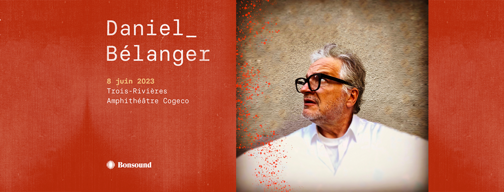 Daniel Bélanger will stop his tour at the Amphitheatre Cogeco this summer