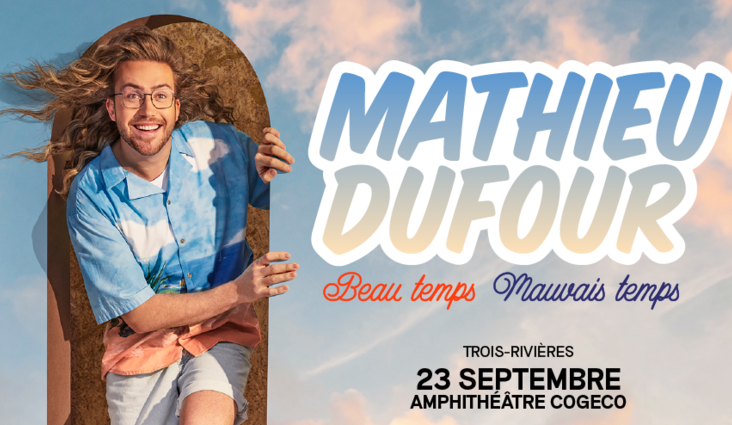 Mathieu Dufour will be at Amphithéâtre Cogeco in September 2023!