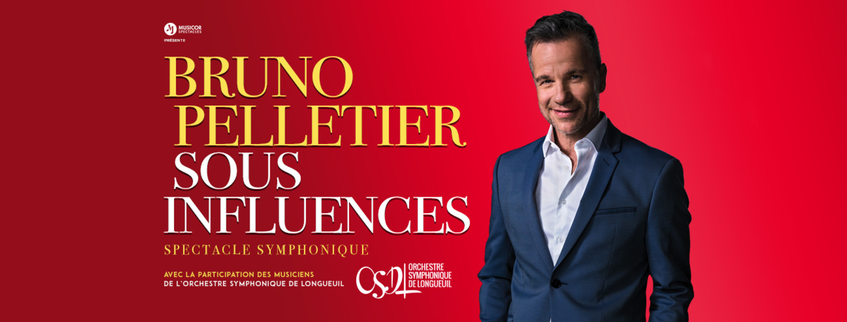 Bruno Pelletier presents his symphonic show «Sous influences» 