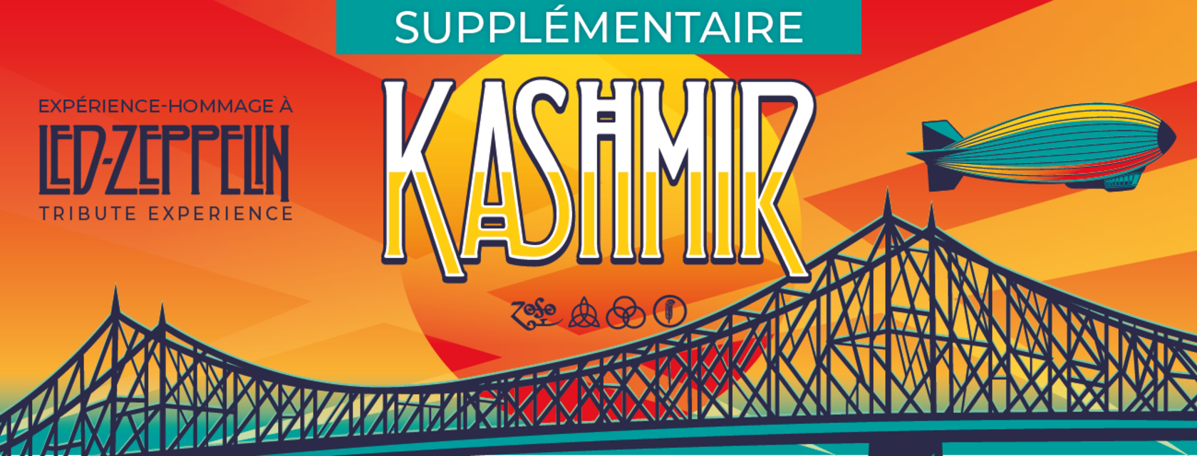 Une supplémentaire pour le spectacle de Kashmir Expérience-Hommage à Led Zeppelin au Cabaret de l’Amphithéâtre Cogeco