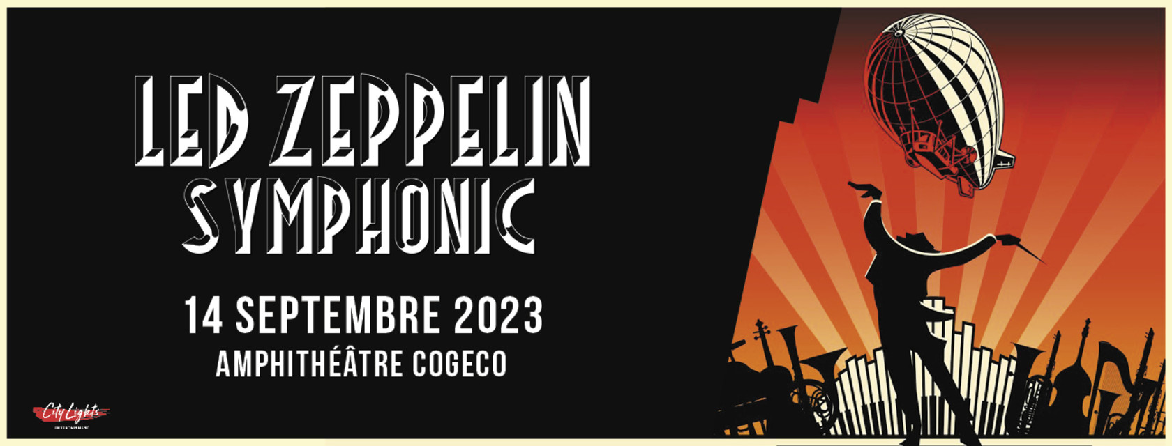 The Led Zeppelin Symphonic world tour stops at the Amphitheatre Cogeco in Trois-Rivières!