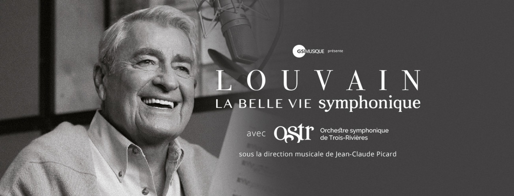 Michel Louvain presents its concert  «La Belle Vie Symphonique» at the Cogeco Amphitheatre