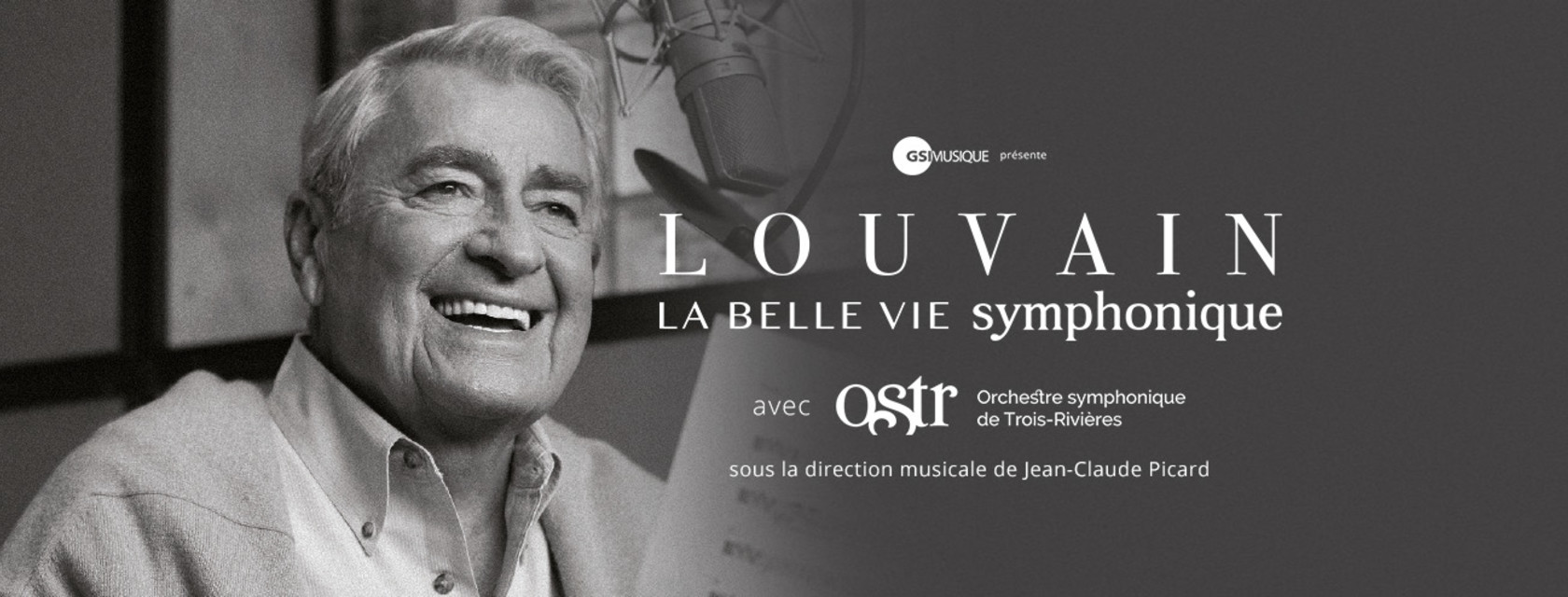 Michel Louvain présente son concert  «La Belle Vie Symphonique» à l’Amphithéâtre Cogeco