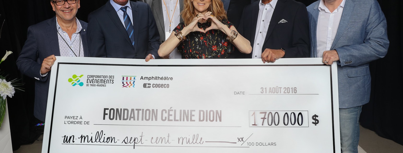 Céline thanks from the bottom of the heart