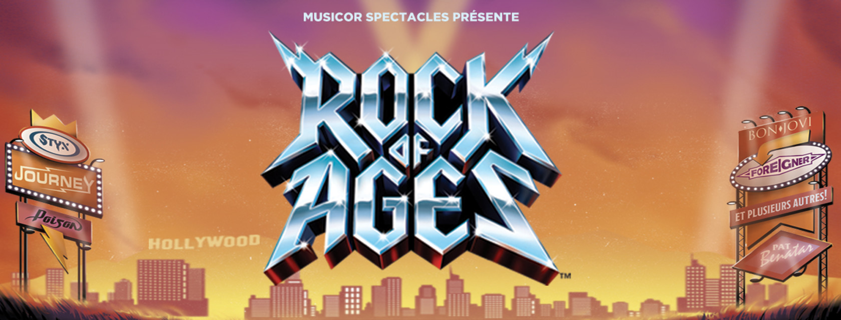 Rock of Ages : la nouvelle comédie musicale produite par Musicor Spectacles prendra l’affiche à l’Amphithéâtre Cogeco cet été