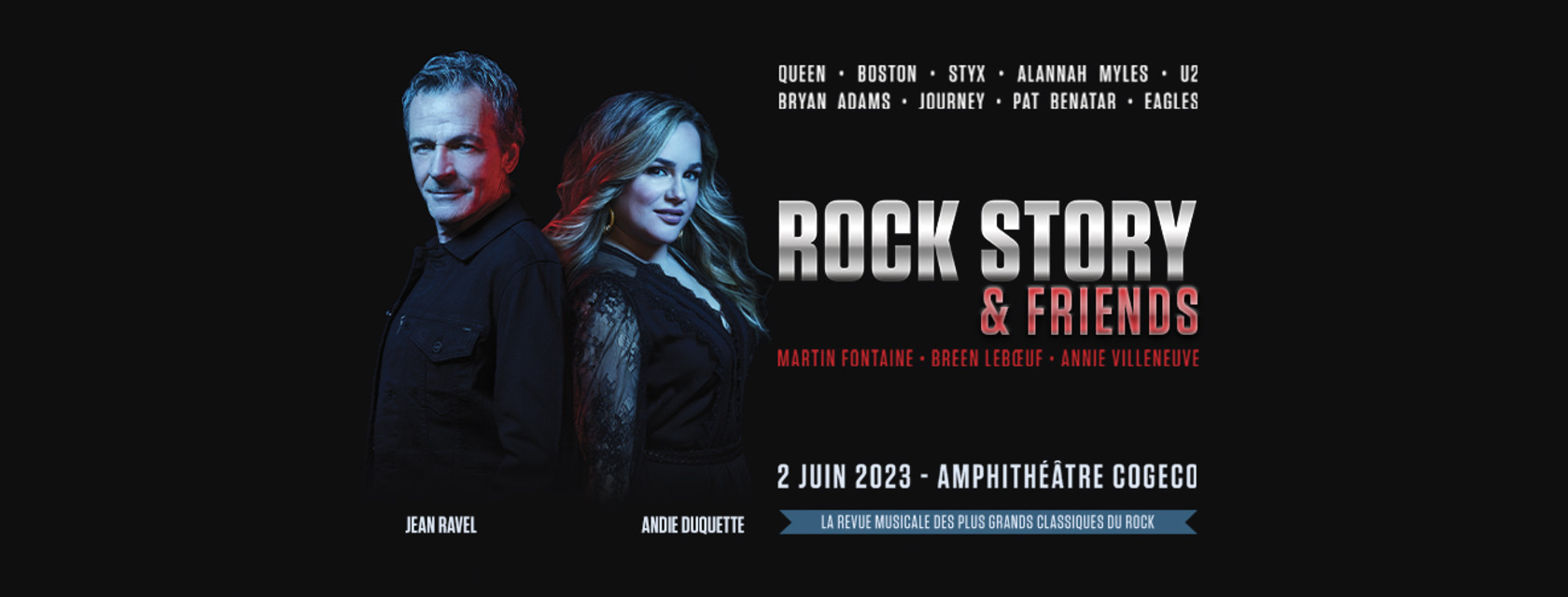 ROCK STORY & Friends est de retour à l’Amphithéâtre Cogeco en juin!