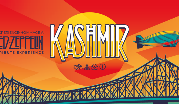 Kashmir Expérience-Hommage à Led Zeppelin en prestation au Cabaret de l’Amphithéâtre Cogeco