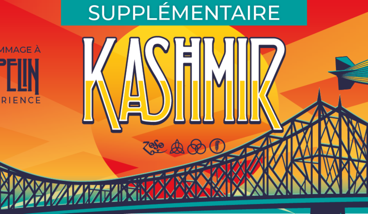 Une supplémentaire pour le spectacle de Kashmir Expérience-Hommage à Led Zeppelin au Cabaret de l’Amphithéâtre Cogeco