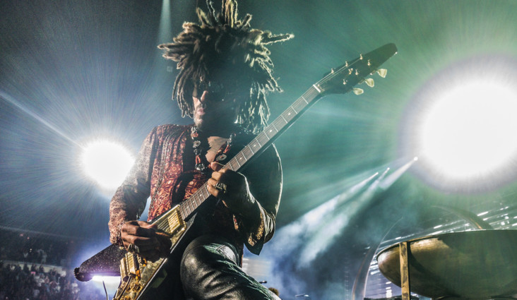 Lenny Kravitz in concert in Trois-Rivieres