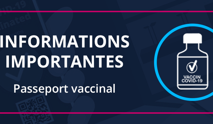 Informations importantes - Passeport vaccinal