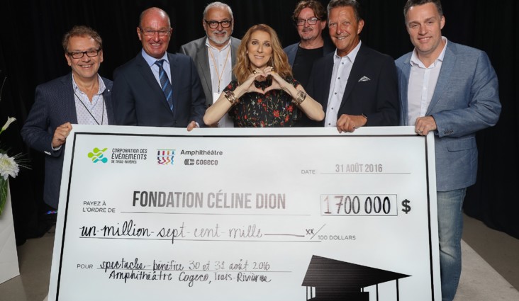 Céline remercie du fond du coeur