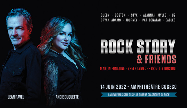 La revue musicale ROCK STORY & Friends sera à l’Amphithéâtre Cogeco en juin!